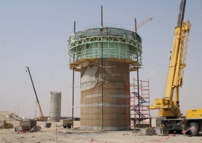 Wassertürme in Al Jahra - Kuwait - Gebaut mit der Wasserturmschalung von RSB Formwork Technology