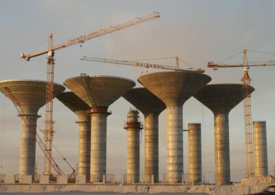 Wassertürme in Sabah Al Ahmed Sea City - Kuwait - Geschalt mit der Trägerschalung von RSB Formwork Technology