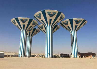 Wassertürme in Sabah Al Ahmed Sea City - Kuwait