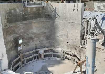 Arbeitsbühne Entrauchungs-schacht Kramertunnel Garmisch Partenkirchen Deutschland