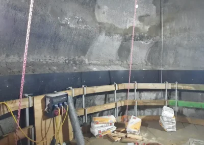 Arbeitsbühne Entrauchungs-schacht Kramertunnel Garmisch Partenkirchen Deutschland