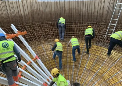 Trichter im Malzsilo Puurs / Belgien